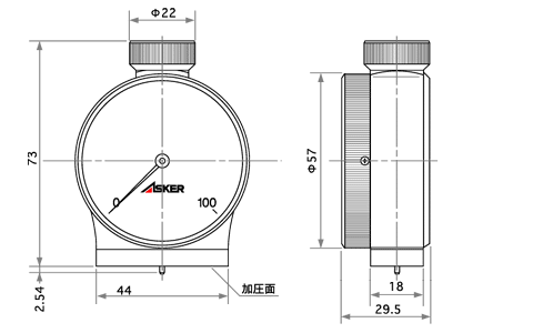 ASKER 高分子計器株式会社 アスカーゴム硬度計JA型